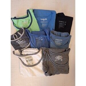 Mens Y2K Various Name Tank Tops Lot Of 8. 7 Medium, 1 Large Under Armour,  BKC